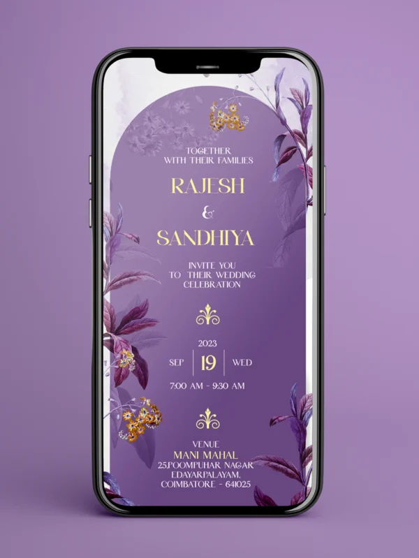 wedding invitation Mobile version