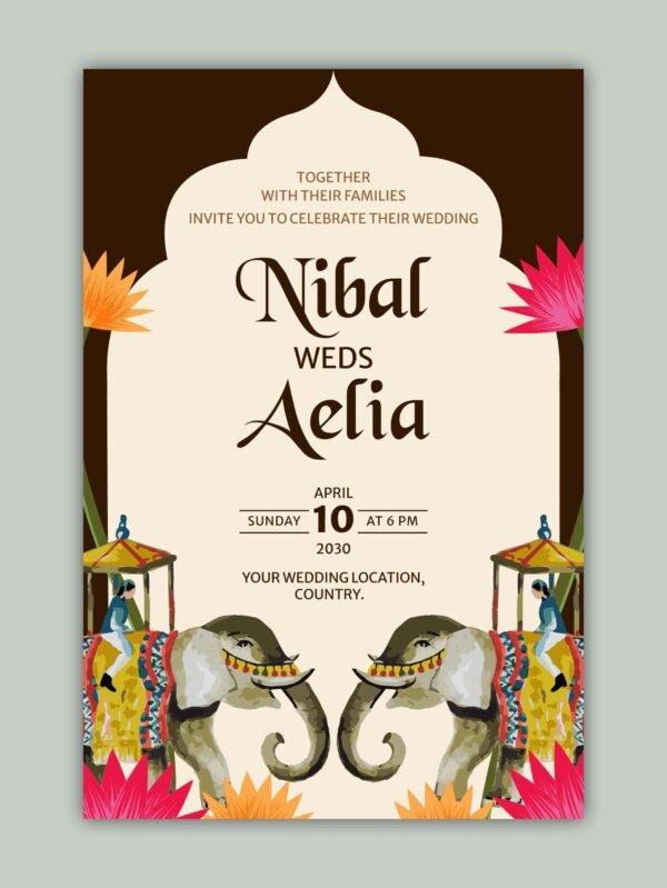 Traditional Wedding Invitation