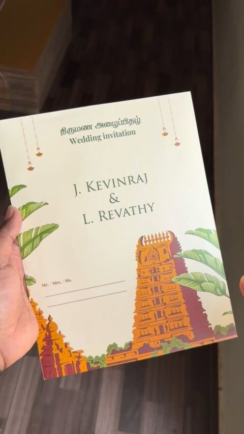 Golden gopuram card