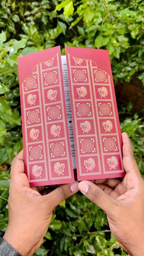 Pink peacock monogram fold set
