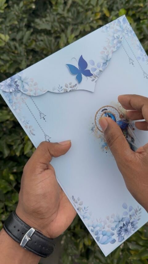 Annamalaiyar butterfly-flap card