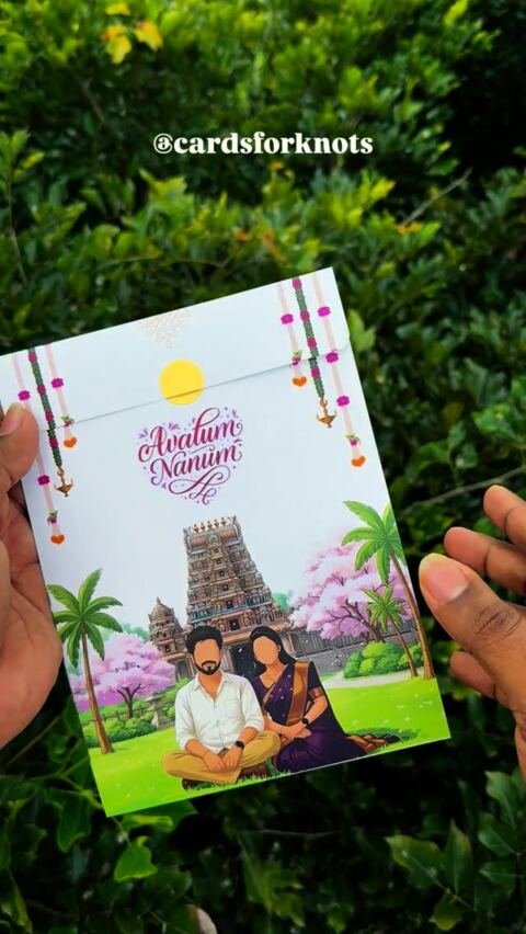 Temple blossom couple card
