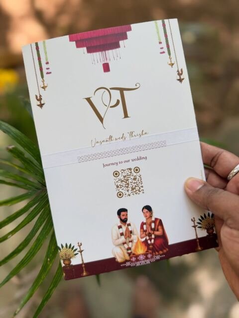 Monogram photo card