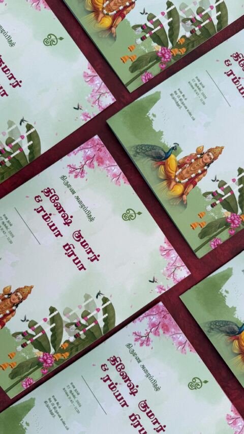 Floral garden card
