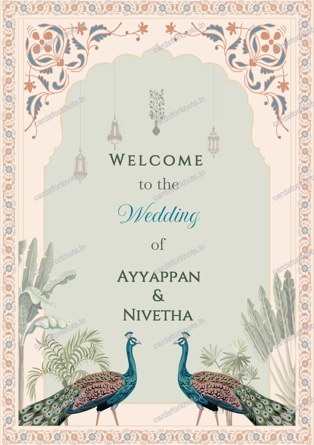  wedding card front