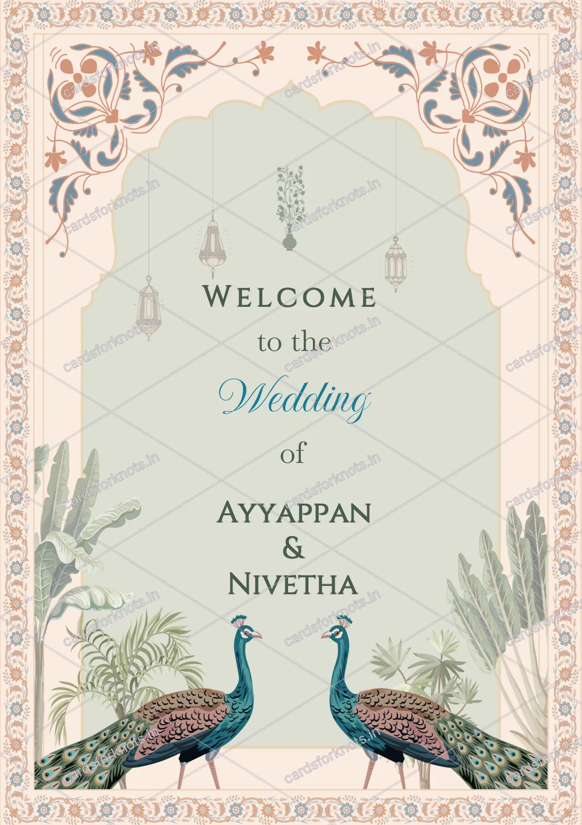  wedding card front