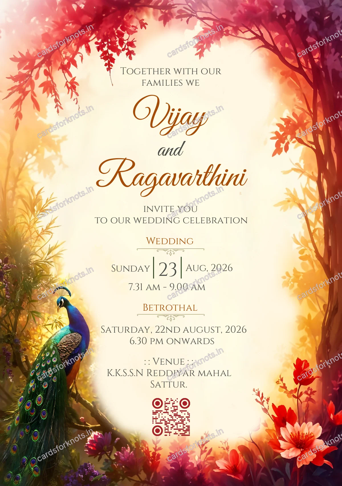  wedding card front