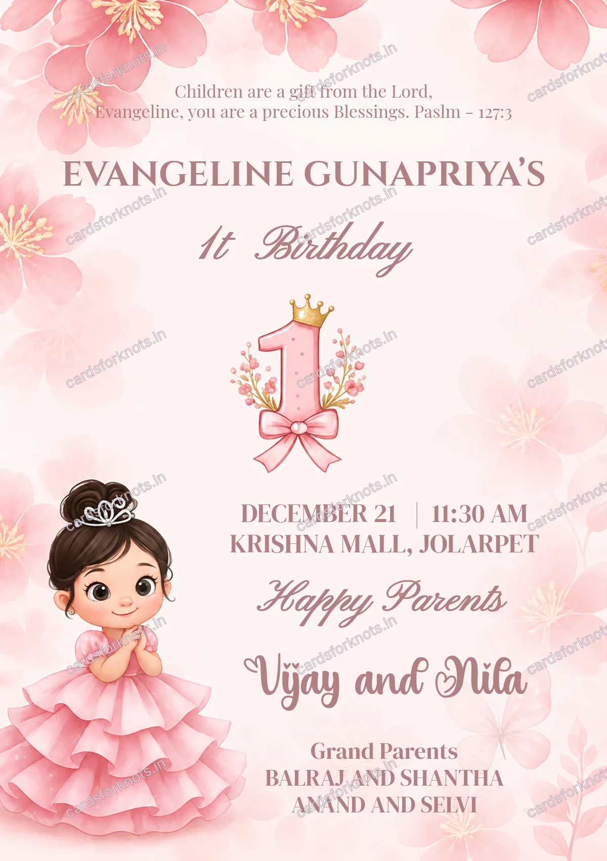  wedding card front