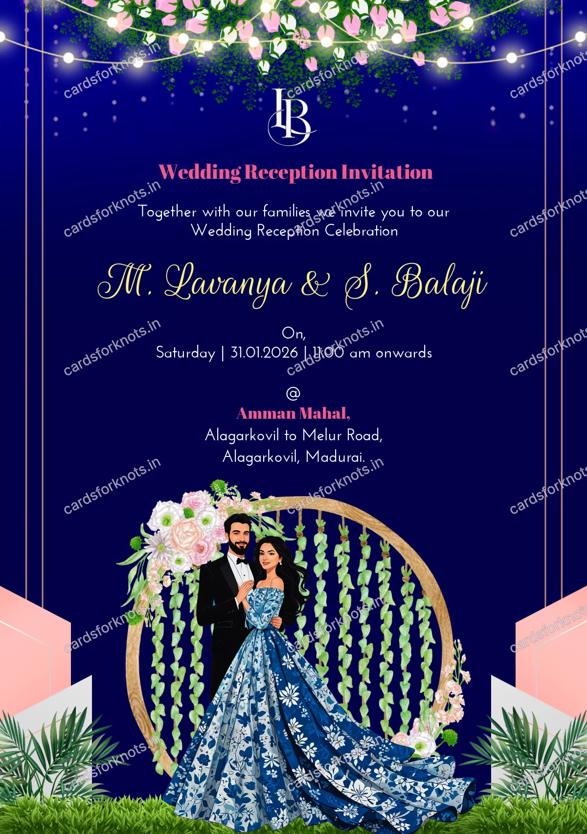  wedding card front